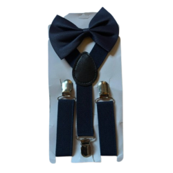 Bretele Si Papion Bleumarin Copii, 1-10 Ani